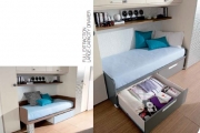 letto sotto armadio a ponte