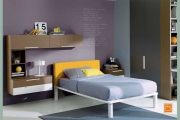 letto piazza e mezza giallo