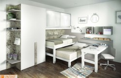 Cameretta a ponte con boiserie