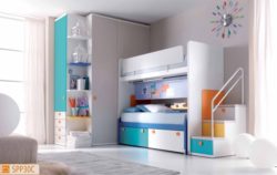 Letto a castello scorrevole Geniale coloratissimo