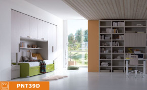 camerette a ponte con libreria e scrittoio