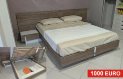 Letto matrimoniale contenitore legno PRONTA CONSEGNA