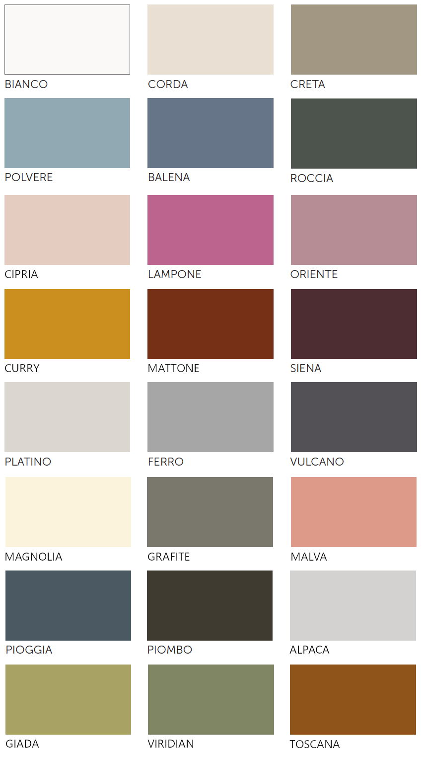 Colori Laccati fabbrica 2016 Dielle